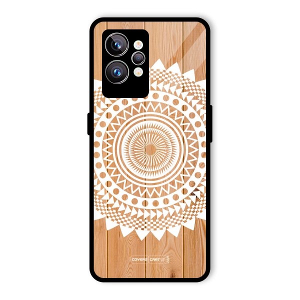 Mandala Design Glass Back Case for Realme GT2 Pro