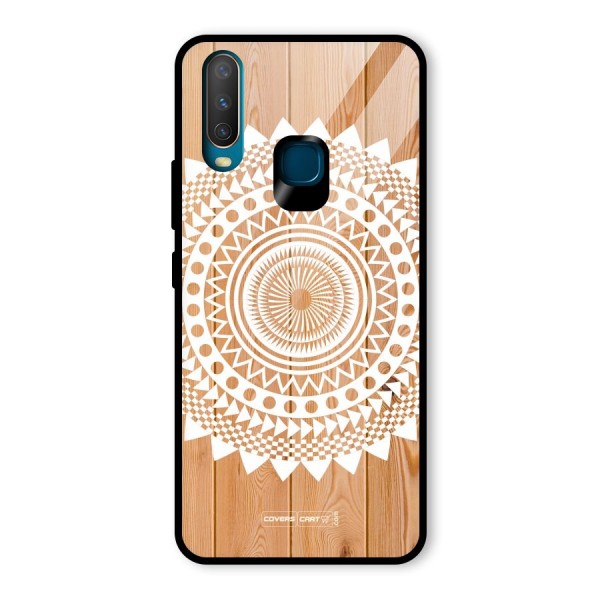 Mandala Design Glass Back Case for Vivo Y15