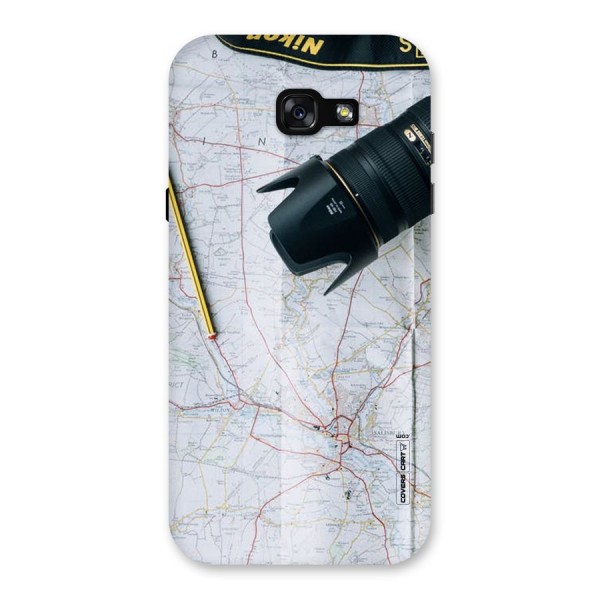 Map And Camera Back Case for Galaxy A7 (2017)