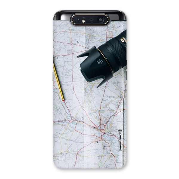 Map And Camera Back Case for Galaxy A80