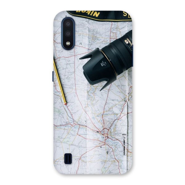 Map And Camera Back Case for Galaxy M01