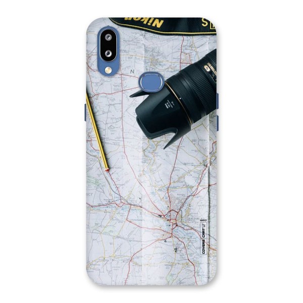 Map And Camera Back Case for Galaxy M01s