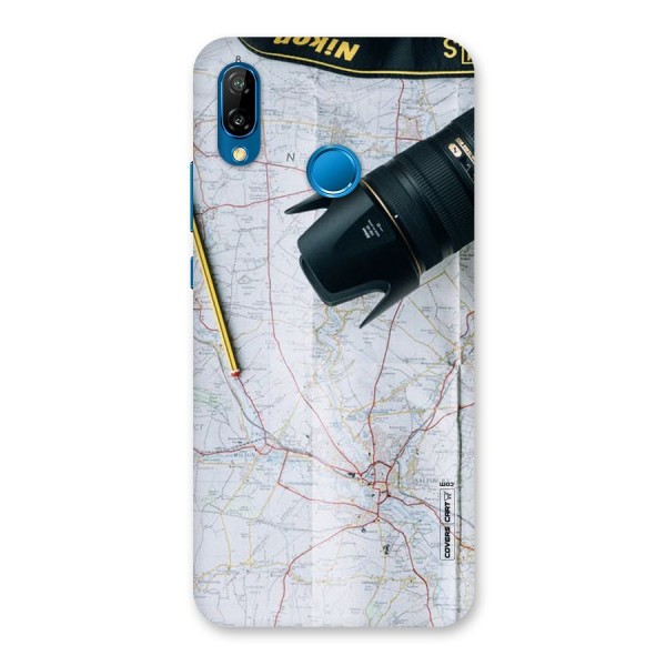 Map And Camera Back Case for Huawei P20 Lite