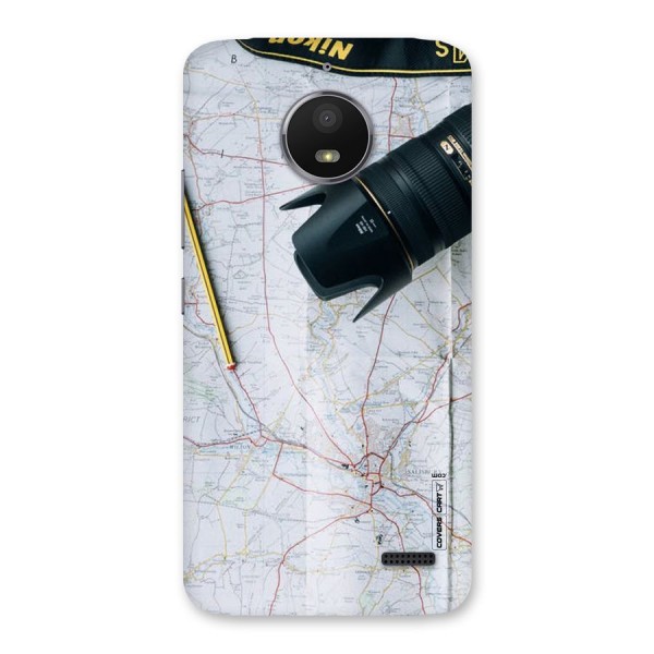 Map And Camera Back Case for Moto E4