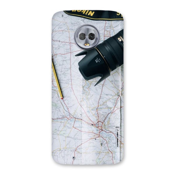 Map And Camera Back Case for Moto G6