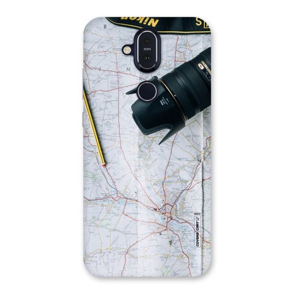 Map And Camera Back Case for Nokia 8.1