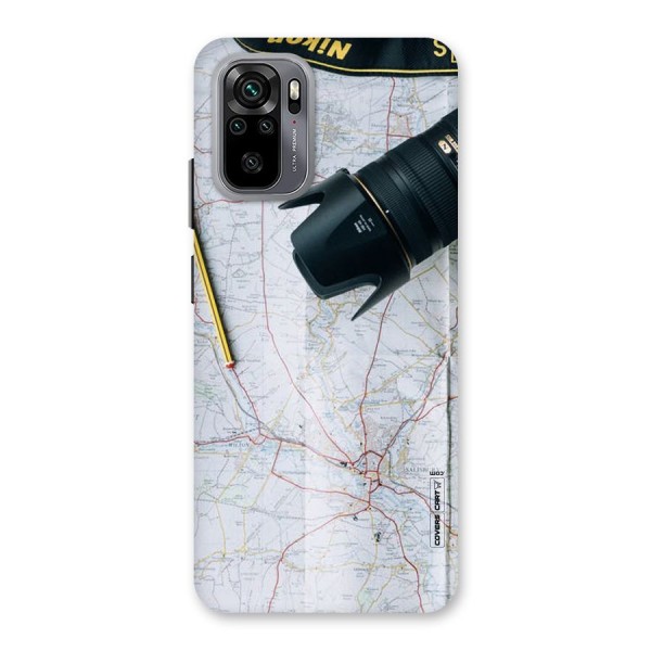 Map And Camera Back Case for Redmi Note 10