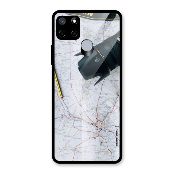 Map And Camera Glass Back Case for Realme C15