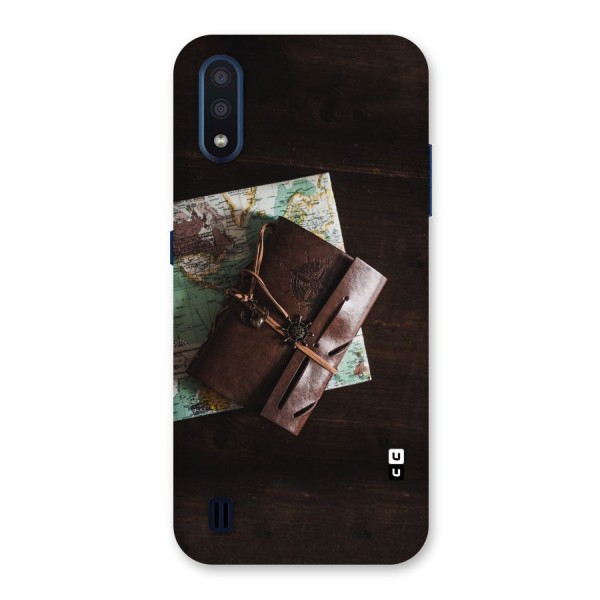 Map Journal Back Case for Galaxy M01