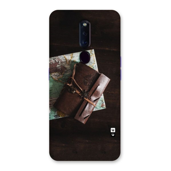 Map Journal Back Case for Oppo F11 Pro