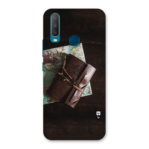 Map Journal Back Case for Vivo Y15