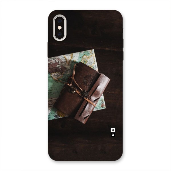 Map Journal Back Case for iPhone XS Max