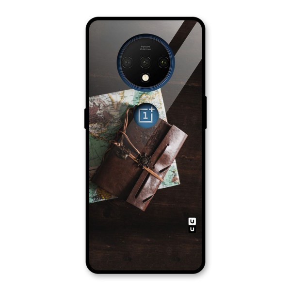 Map Journal Glass Back Case for OnePlus 7T