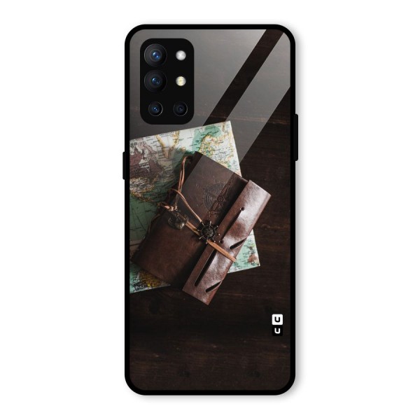 Map Journal Glass Back Case for OnePlus 9R