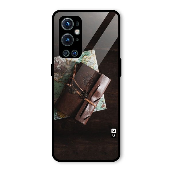 Map Journal Glass Back Case for OnePlus 9 Pro