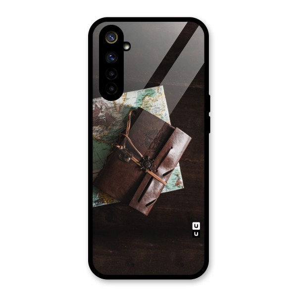 Map Journal Glass Back Case for Realme 6