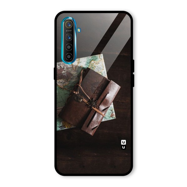 Map Journal Glass Back Case for Realme XT