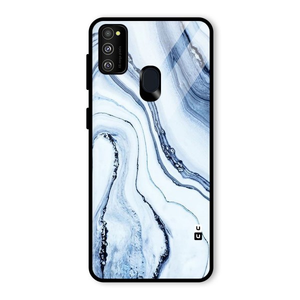 Marble Awesome Glass Back Case for Galaxy M21