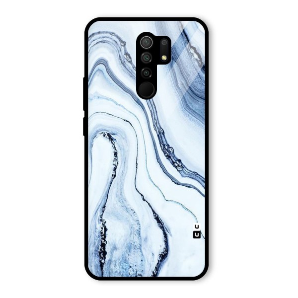 Marble Awesome Glass Back Case for Redmi 9 Prime