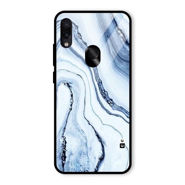 Marble Awesome Glass Back Case for Redmi Note 7