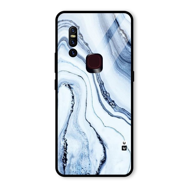 Marble Awesome Glass Back Case for Vivo V15