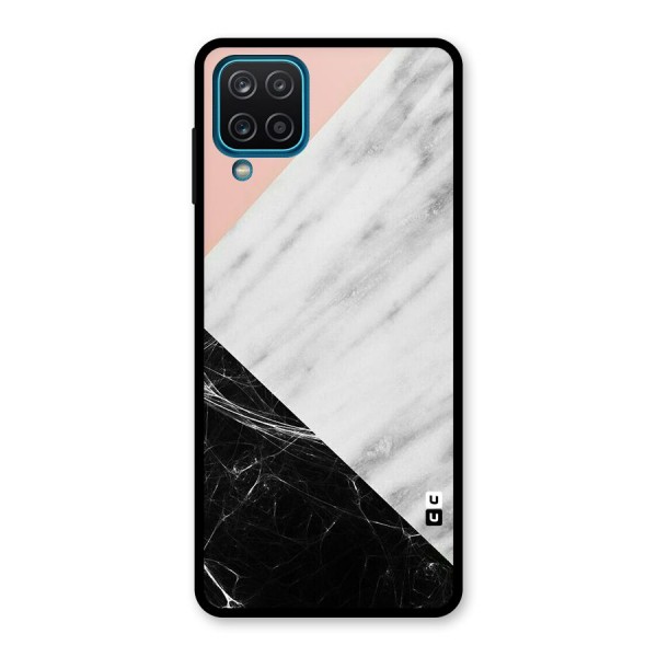 Marble Cuts Glass Back Case for Galaxy A12