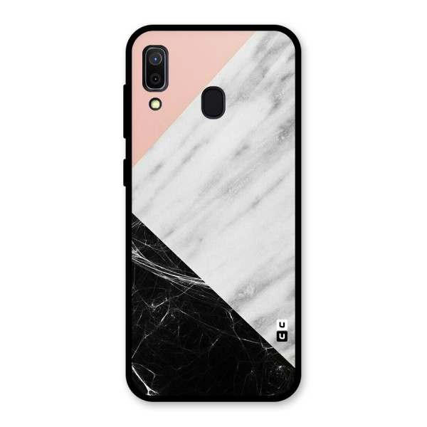 Marble Cuts Glass Back Case for Galaxy A30