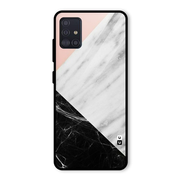 Marble Cuts Glass Back Case for Galaxy A51