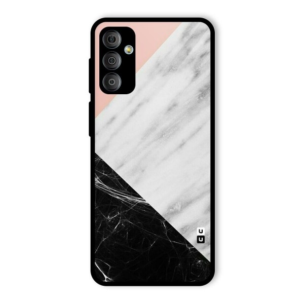 Marble Cuts Glass Back Case for Galaxy F23