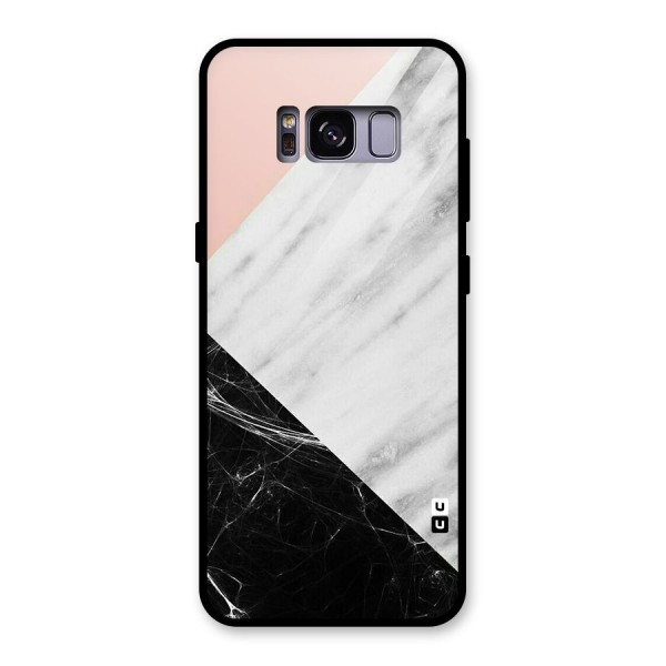 Marble Cuts Glass Back Case for Galaxy S8