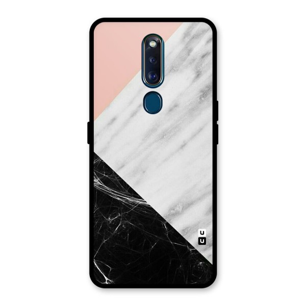 Marble Cuts Glass Back Case for Oppo F11 Pro