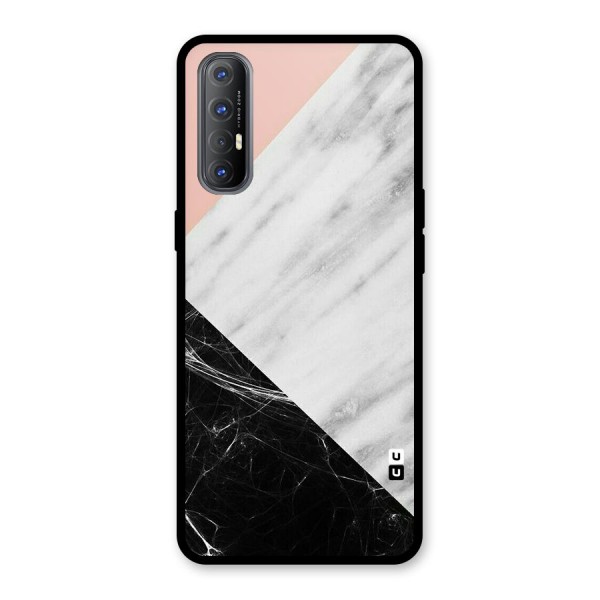 Marble Cuts Glass Back Case for Oppo Reno3 Pro