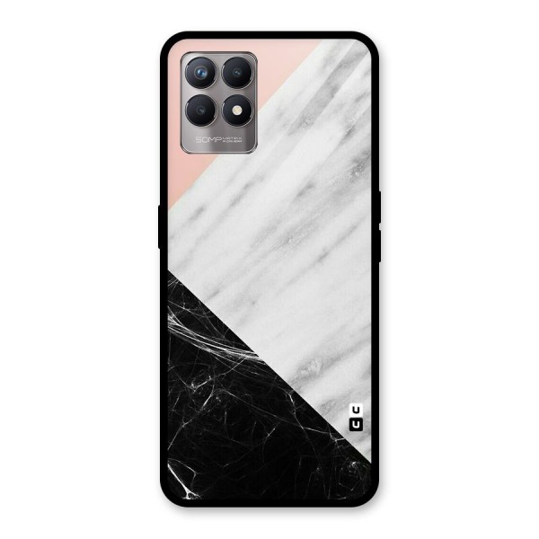 Marble Cuts Glass Back Case for Realme 8i