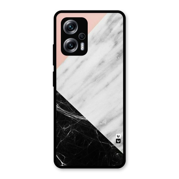 Marble Cuts Glass Back Case for Redmi K50i