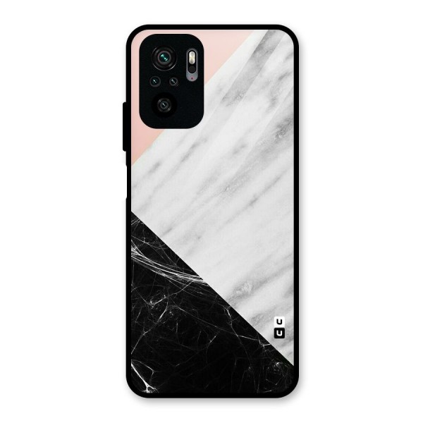 Marble Cuts Glass Back Case for Redmi Note 10