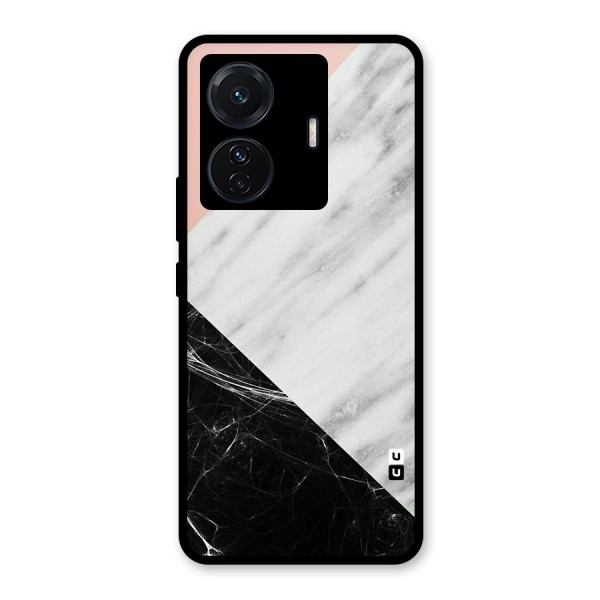 Marble Cuts Glass Back Case for Vivo T1 Pro