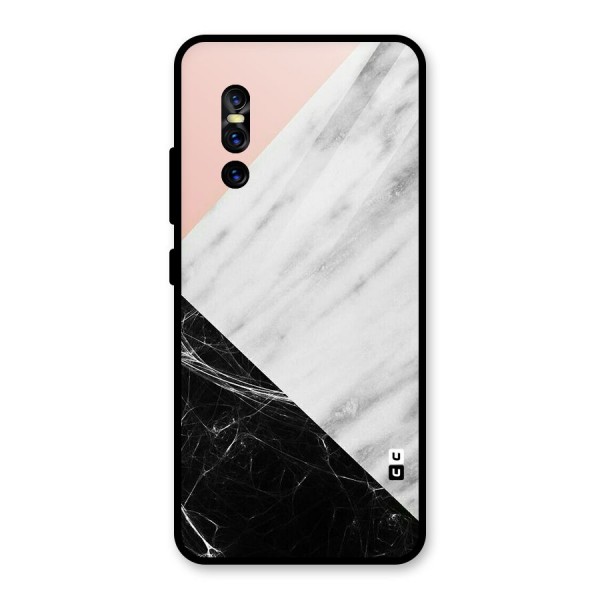 Marble Cuts Glass Back Case for Vivo V15 Pro