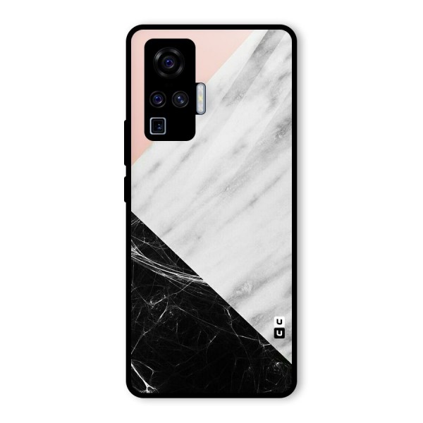 Marble Cuts Glass Back Case for Vivo X50 Pro