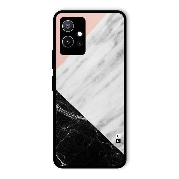 Marble Cuts Glass Back Case for Vivo iQOO Z6