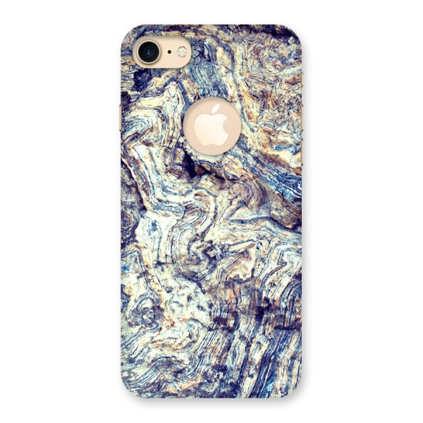 Marble Pattern Back Case for iPhone 8 Logo Cut