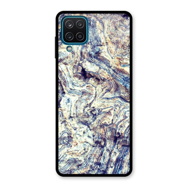 Marble Pattern Glass Back Case for Galaxy A12