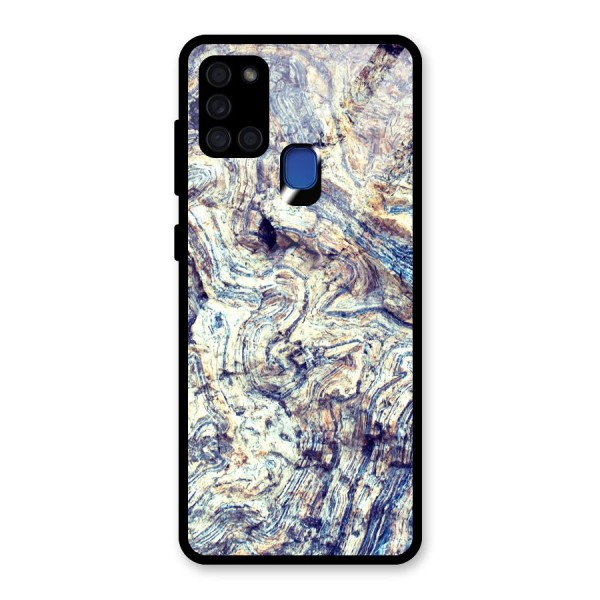 Marble Pattern Glass Back Case for Galaxy A21s