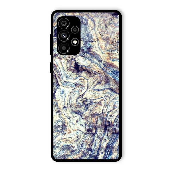 Marble Pattern Glass Back Case for Galaxy A73 5G