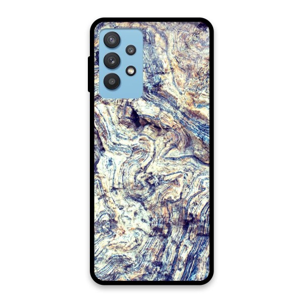 Marble Pattern Glass Back Case for Galaxy M32 5G