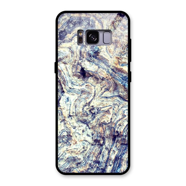 Marble Pattern Glass Back Case for Galaxy S8