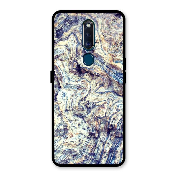 Marble Pattern Glass Back Case for Oppo F11 Pro