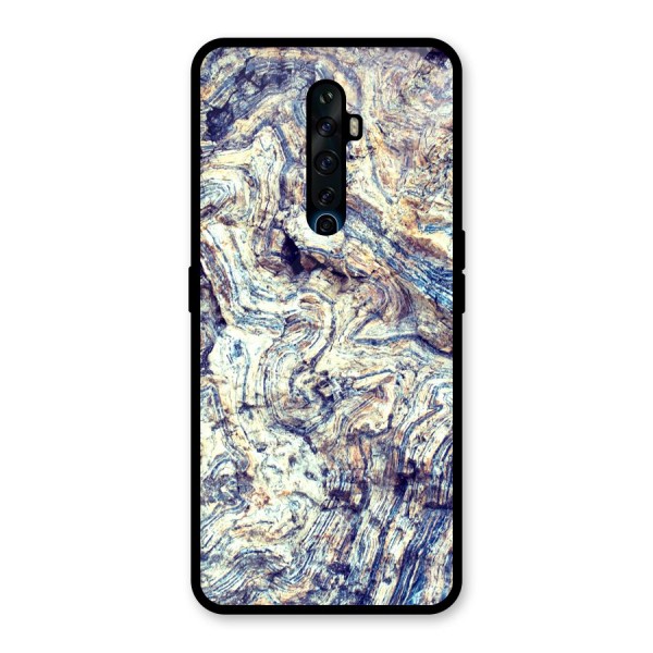 Marble Pattern Glass Back Case for Oppo Reno2 Z