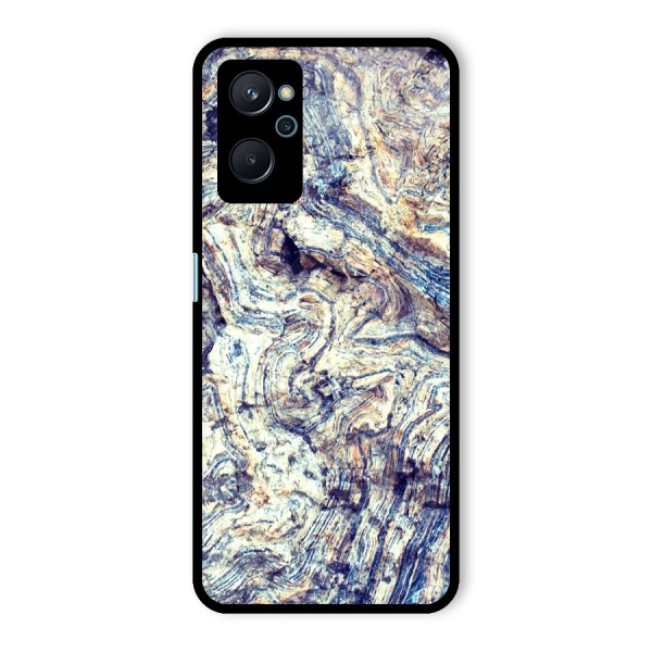 Marble Pattern Glass Back Case for Realme 9i