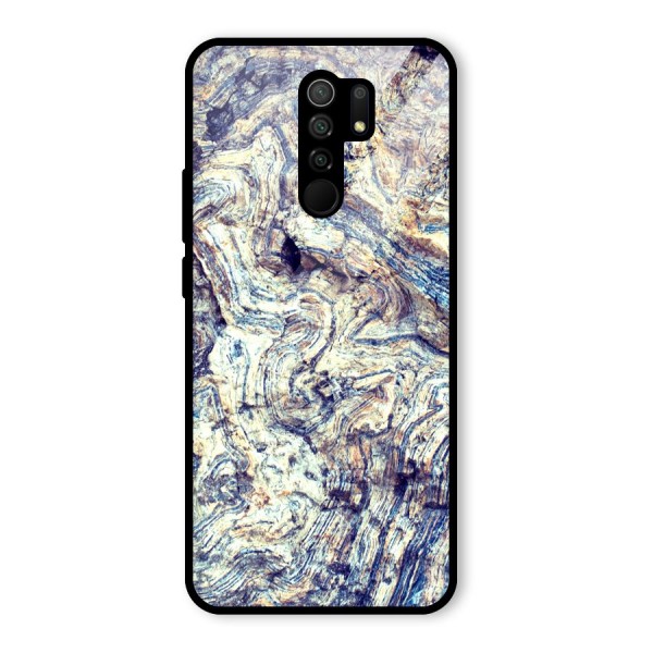 Marble Pattern Glass Back Case for Redmi 9 Prime