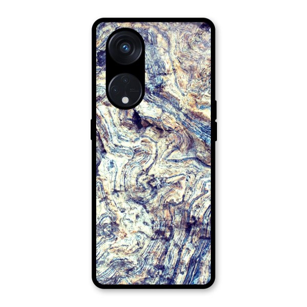 Marble Pattern Glass Back Case for Reno8 T 5G